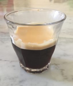 Espresso en vaso